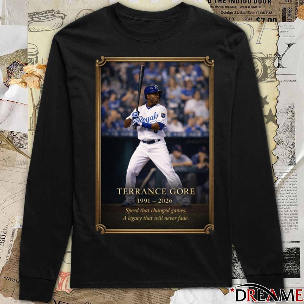 Terrance Gore 1991 – 2026 Speed That Changed Games A Legacy That Will Never Fade t-shirt
