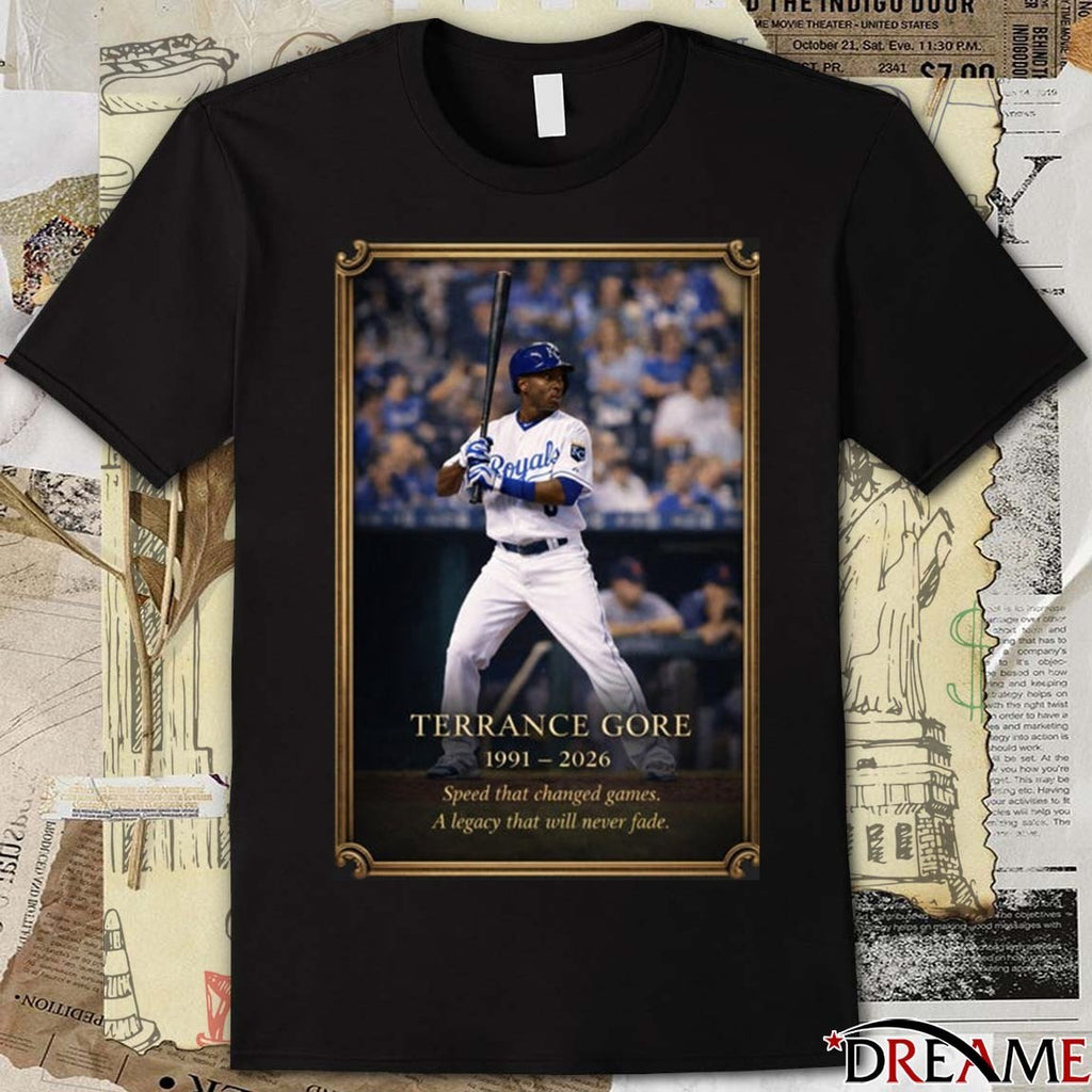 Terrance Gore 1991 – 2026 Speed That Changed Games A Legacy That Will Never Fade t-shirt