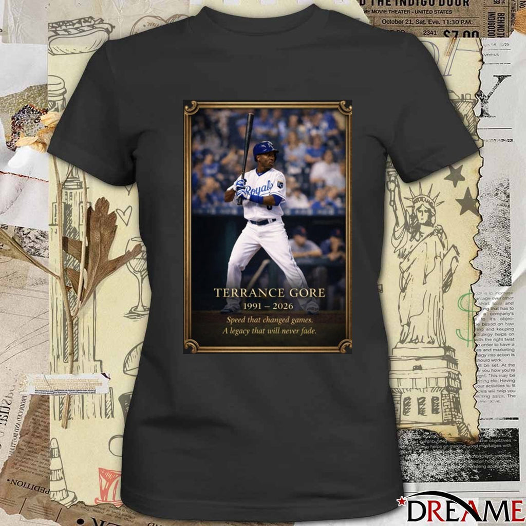 Terrance Gore 1991 – 2026 Speed That Changed Games A Legacy That Will Never Fade t-shirt