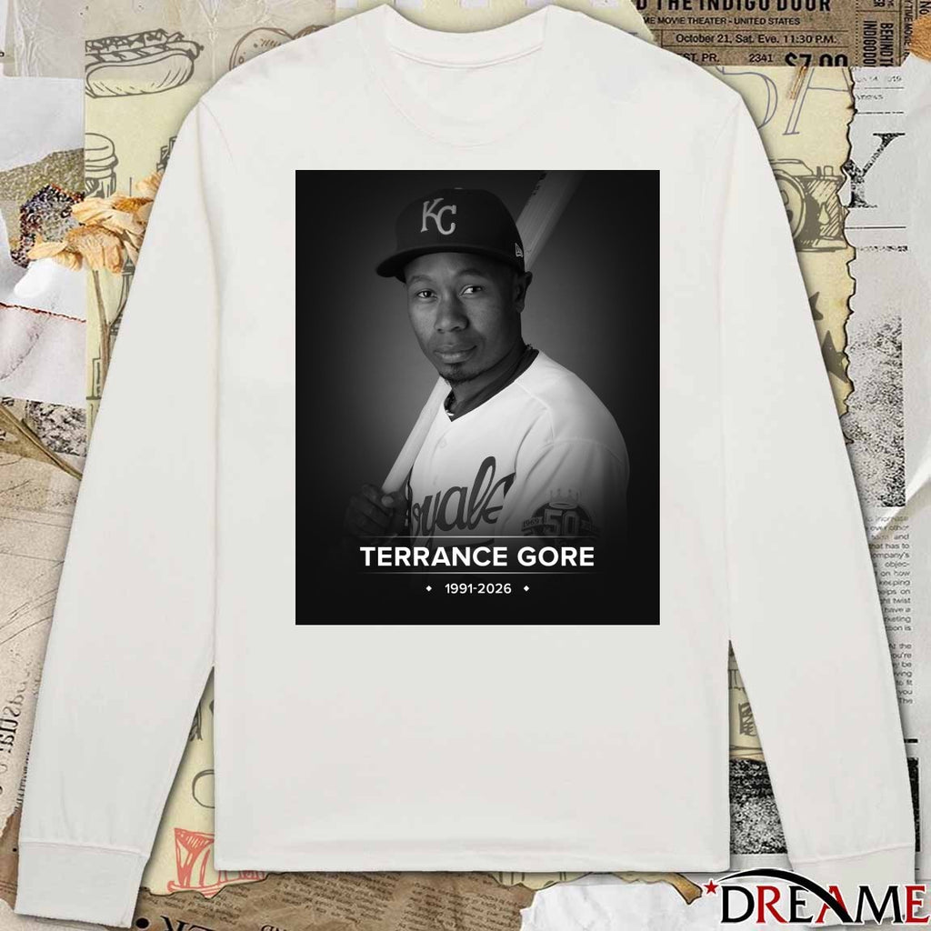 Terrance Gore Has Sadly Passed Away At The Age Of 34 1991 – 2026 Poster t-shirt