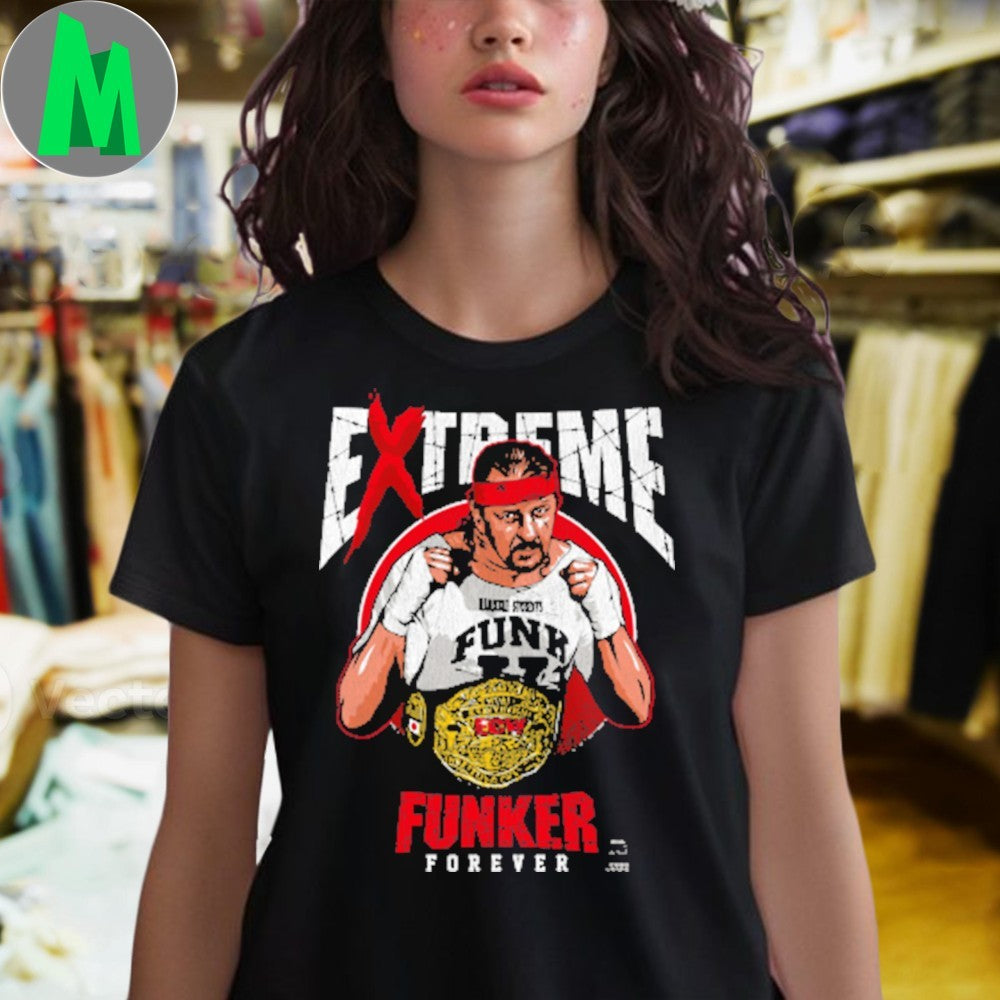 Terry Funk Extreme Funker Forever Wrestling Champion T-Shirt