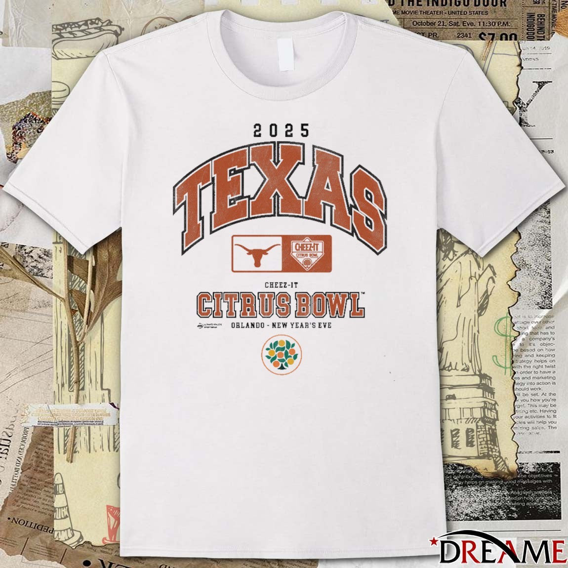 Texas Longhorns 2025 Cheez-It Citrus Bowl Orlando New Year’s Eve t-shirt
