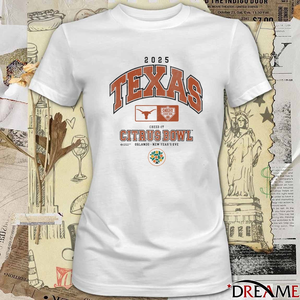 Texas Longhorns 2025 Cheez-It Citrus Bowl Orlando New Year’s Eve t-shirt