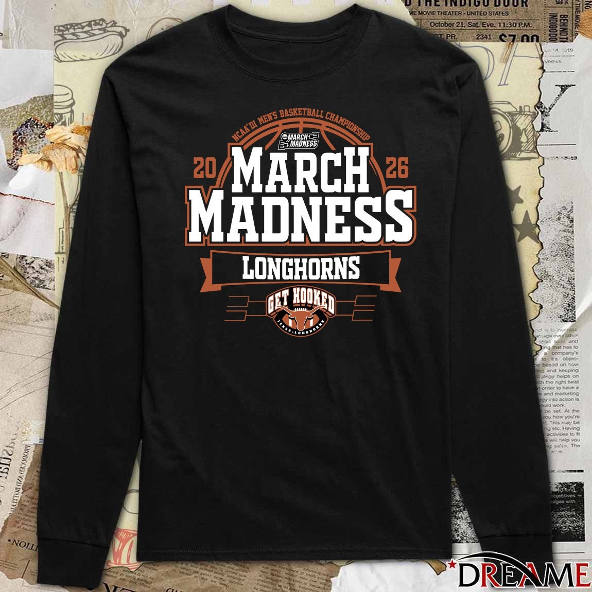 Texas Longhorns 2026 NCAA DI Men’s Basketball Championship March Madness t-shirt