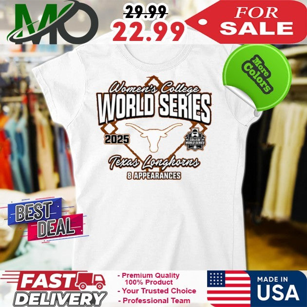 Texas Longhorns Burnt Orange Women’s College World Series Bound 2025 Fan Shirt