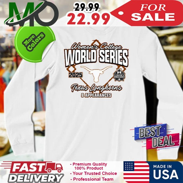 Texas Longhorns Burnt Orange Women’s College World Series Bound 2025 Fan Shirt