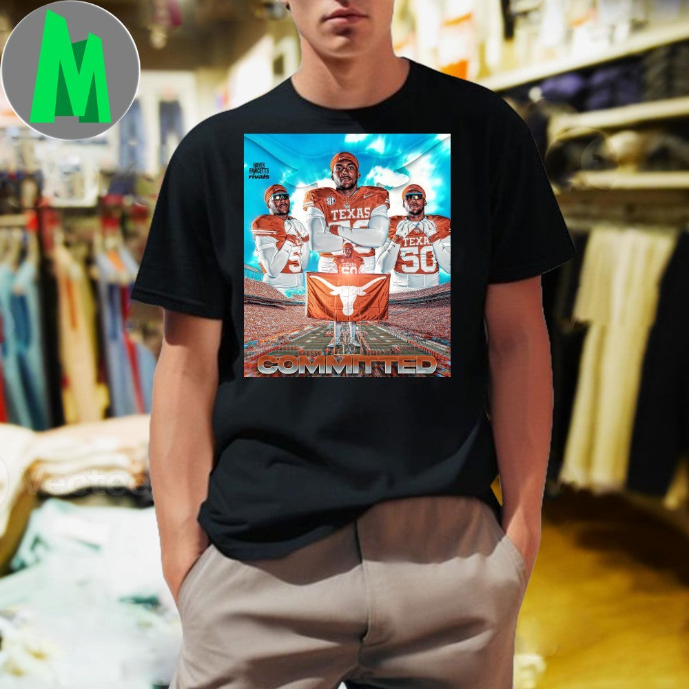 Texas Longhorns Committed Hayes Fawcett 3 Football Recruit T-Shirt
