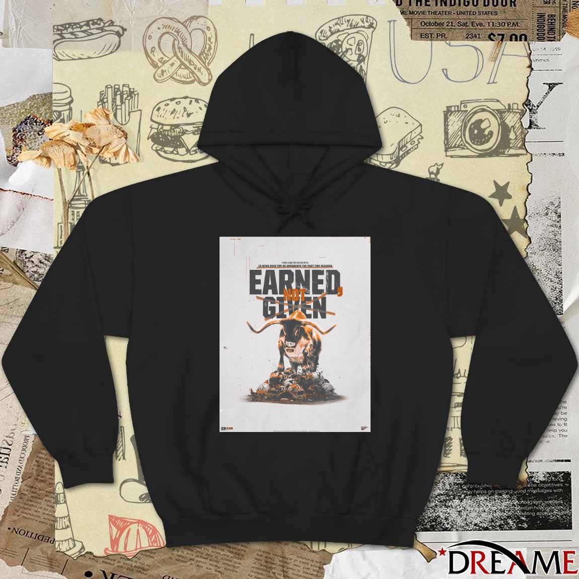 Texas Longhorns Earned, Not Given Texas Leads The Nation With 10 Wins Over Top 25 Opponents The Past Two Seasons Poster t-shirt