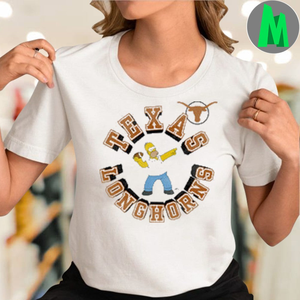 Texas Longhorns Homer Simpson Going Deep Logo Shirt