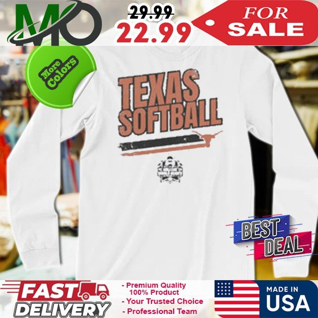 Texas Longhorns Softball Women’s College World Series Stripe Logo Fan Shirt