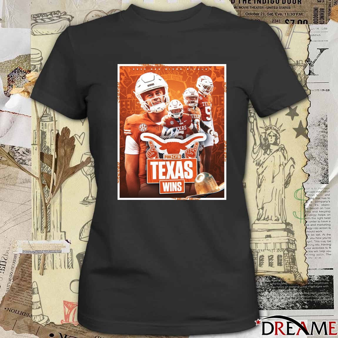 Texas Longhorns Takes Down Oklahoma Sooners at Cotton Bowl Stadium 2025 Poster shirt