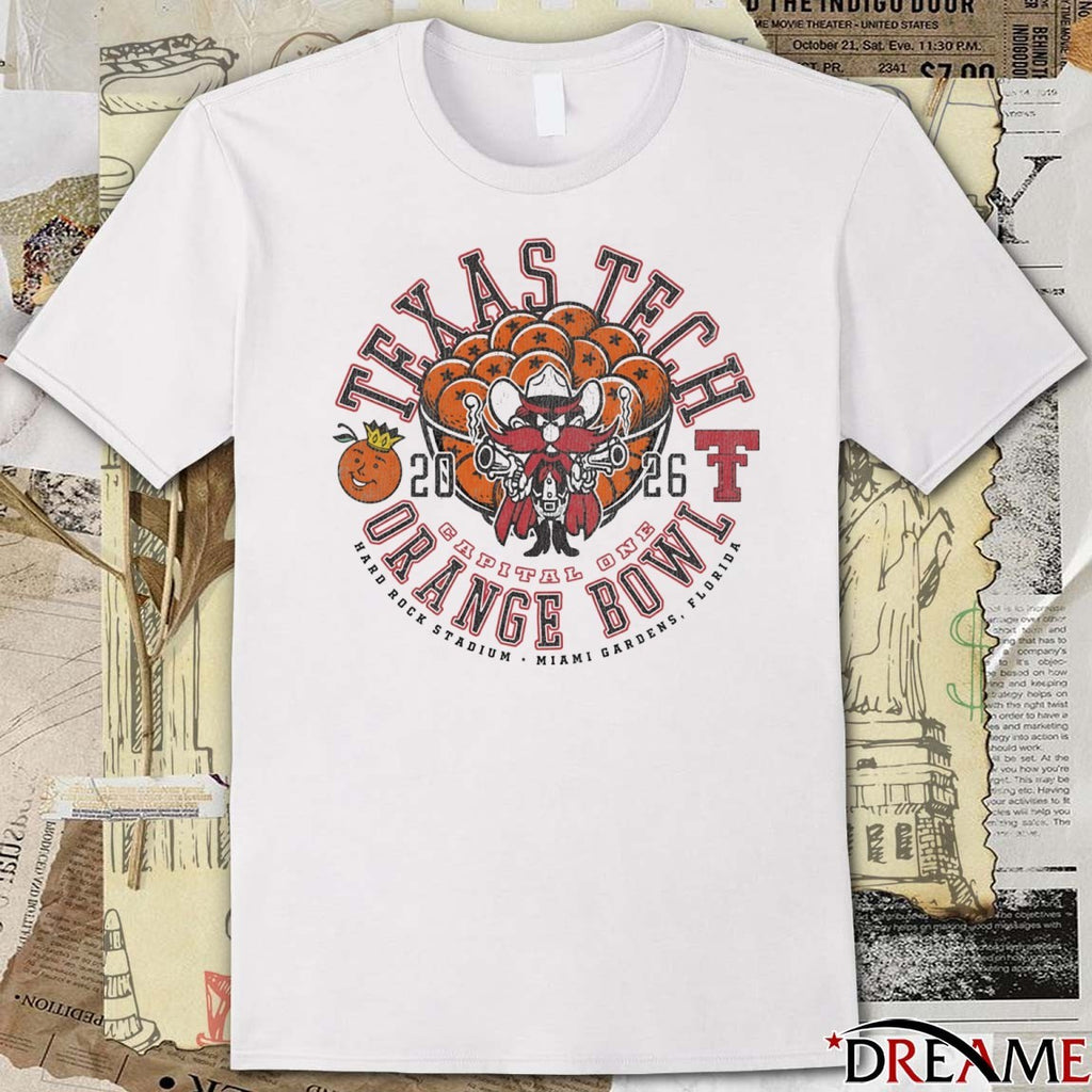 Texas Tech 2026 CFP Capital One Orange Bowl Vintage Concentrate t-shirt