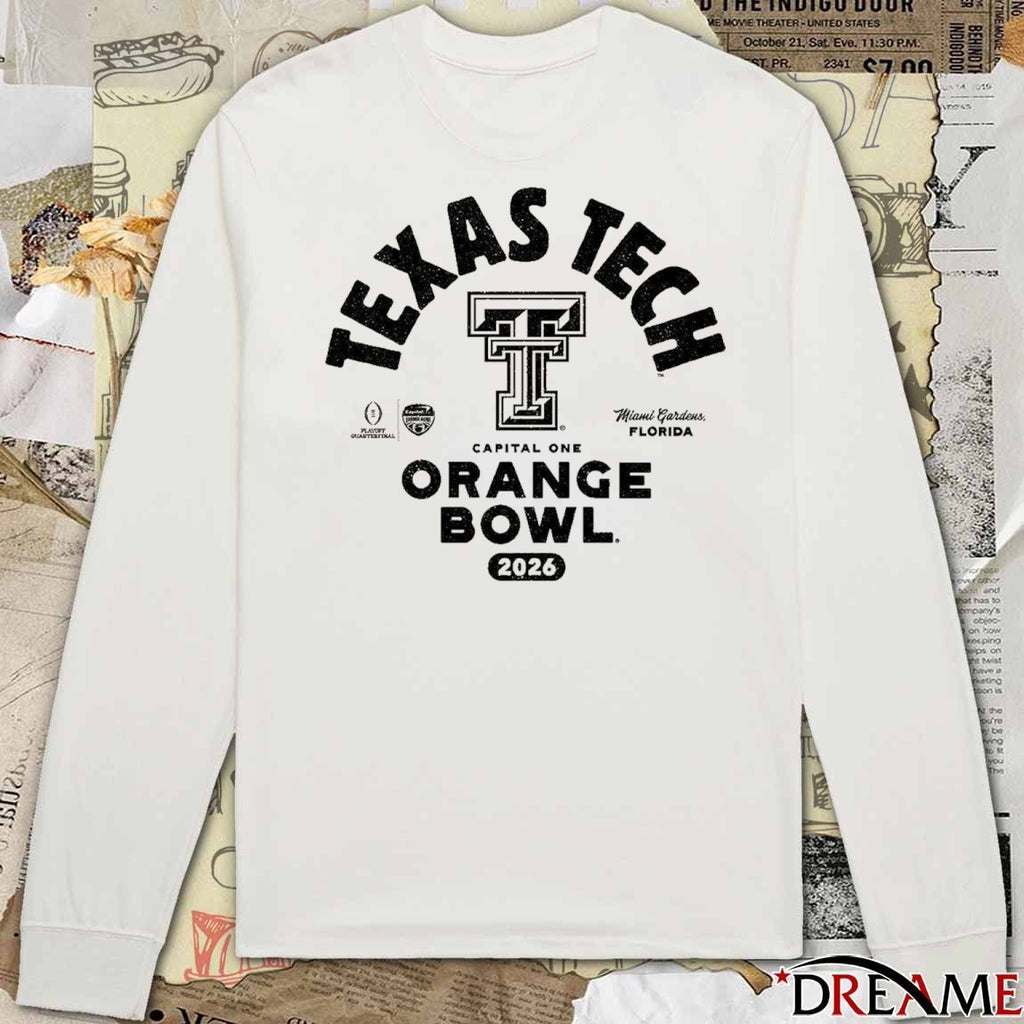 Texas Tech 2026 Capital One Orange Bowl Bound Miami Gardens Florida t-shirt