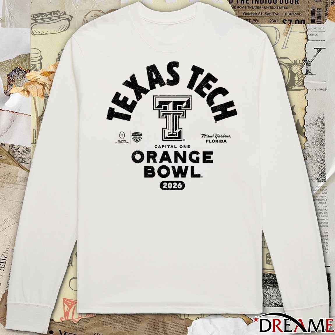 Texas Tech 2026 Capital One Orange Bowl Bound Miami Gardens Florida t-shirt