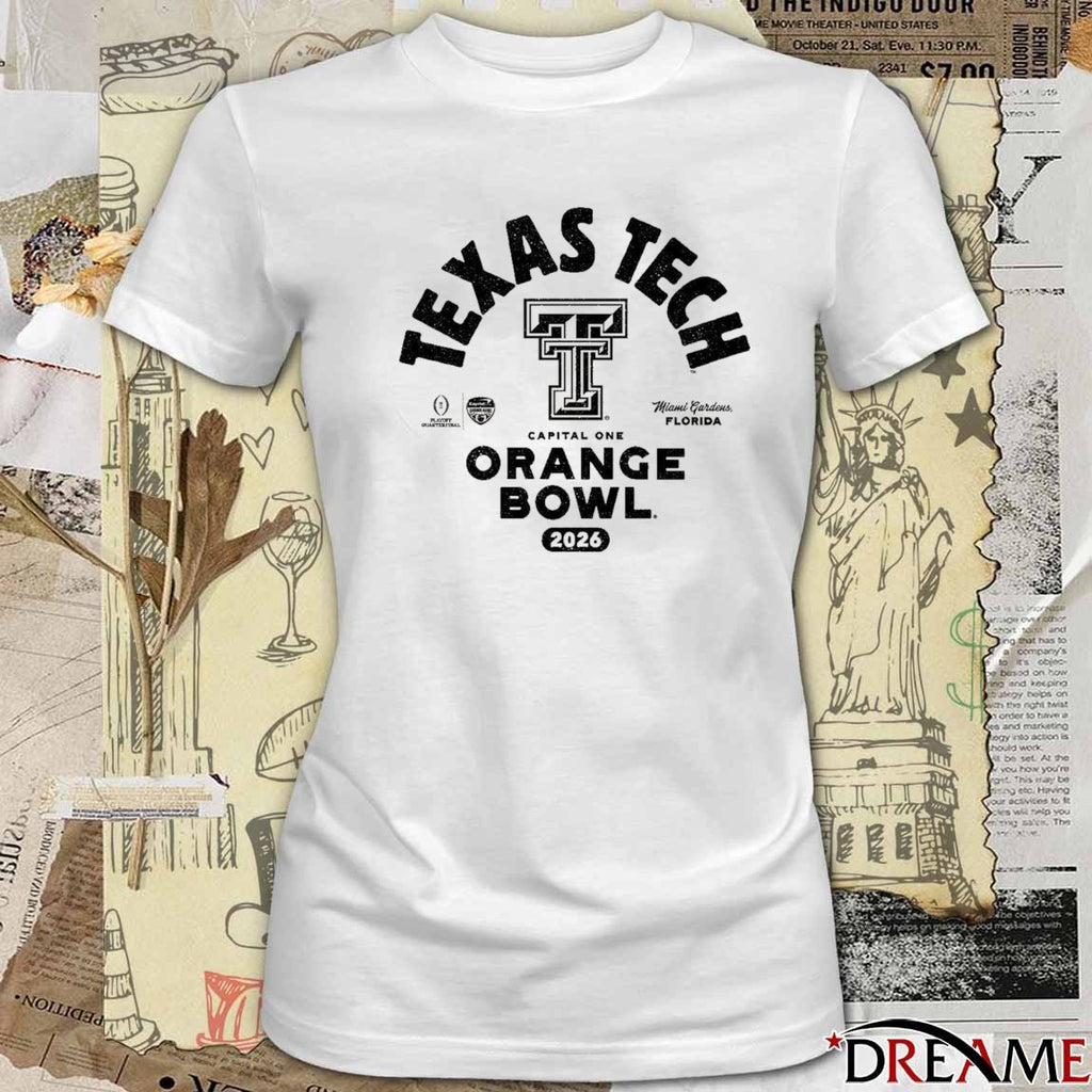 Texas Tech 2026 Capital One Orange Bowl Bound Miami Gardens Florida t-shirt