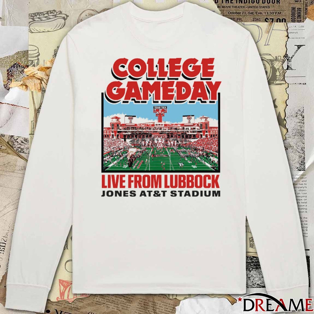 Texas Tech Red Raider ESPN College Gameday 2025 Live From Lubbock Jones AT&T Stadium t-shirt
