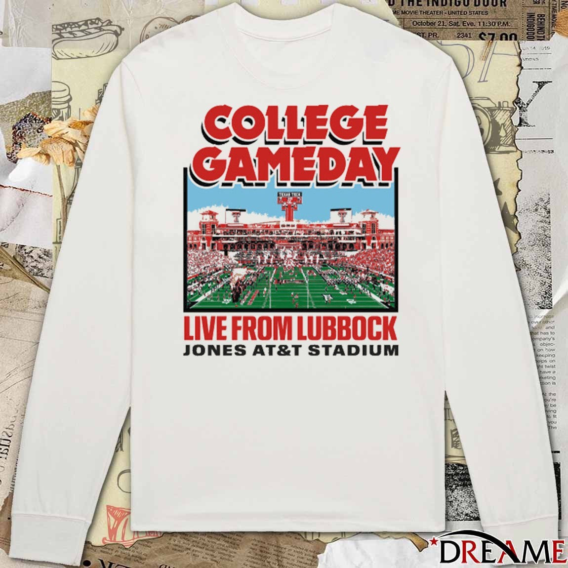 Texas Tech Red Raider ESPN College Gameday 2025 Live From Lubbock Jones AT&T Stadium t-shirt