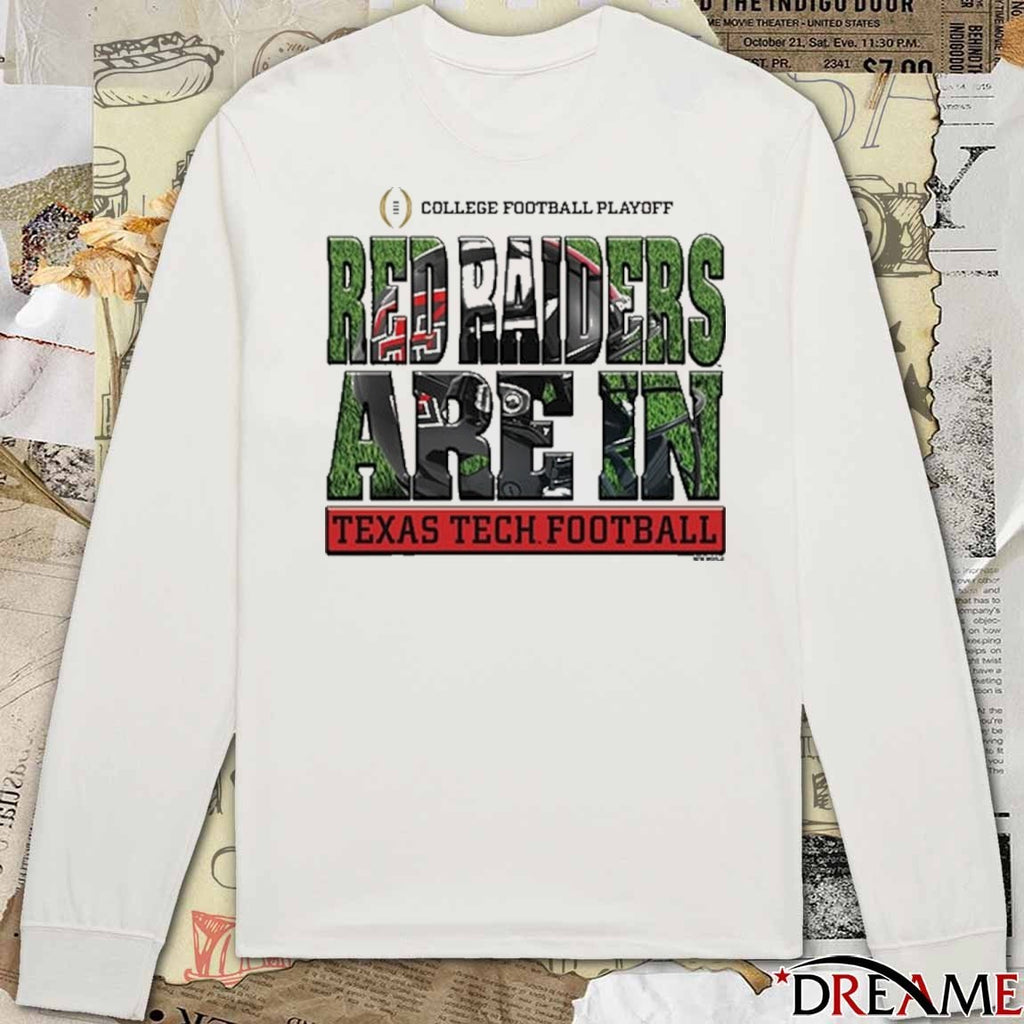 Texas Tech Red Raiders 2025-26 College Football Playoff Bound Red Raiders Are In Helmet t-shirt