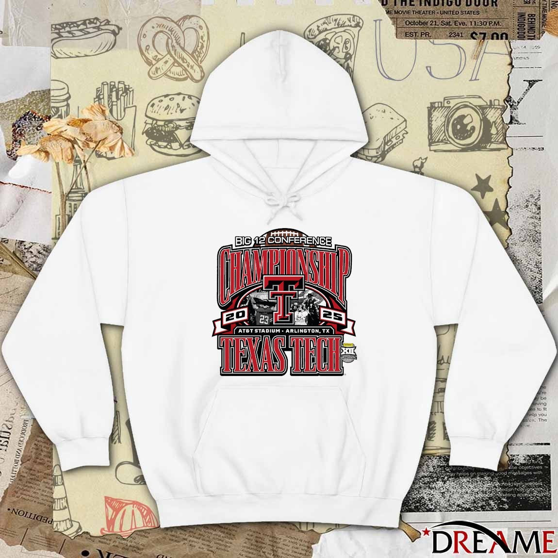 Texas Tech Red Raiders 2025 Big 12 Conference Championship AT&T Stadium Arlington TX Make Noise t-shirt