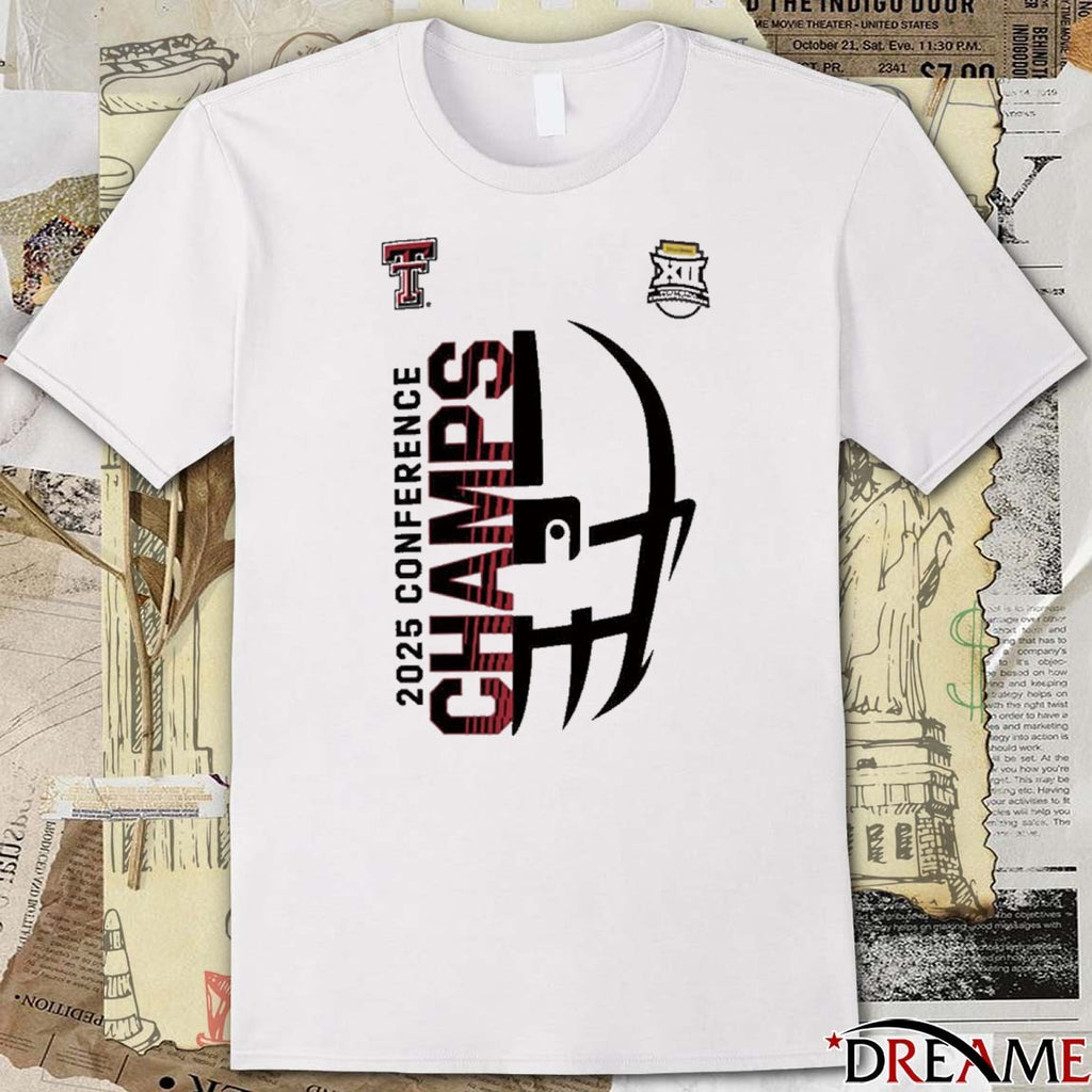 Texas Tech Red Raiders 2025 Big 12 Football Champions t-shirt