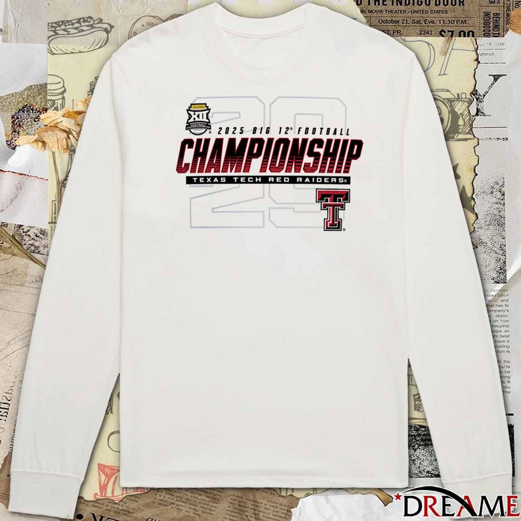 Texas Tech Red Raiders 2025 Big 12 Football Championship Big XII Bound t-shirt