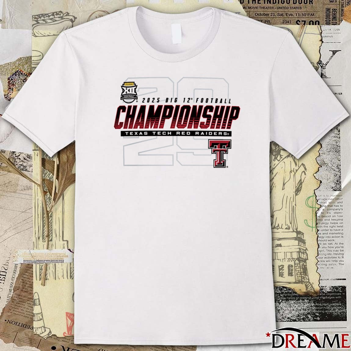 Texas Tech Red Raiders 2025 Big 12 Football Championship Big XII Bound t-shirt