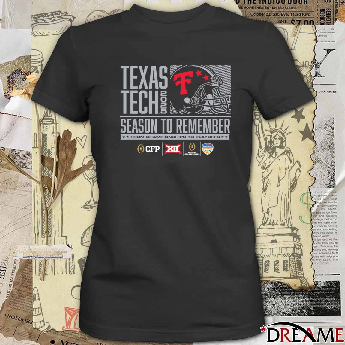 Texas Tech Red Raiders 2025 Football Season To Remember From Championships To Playoffs t-shirt