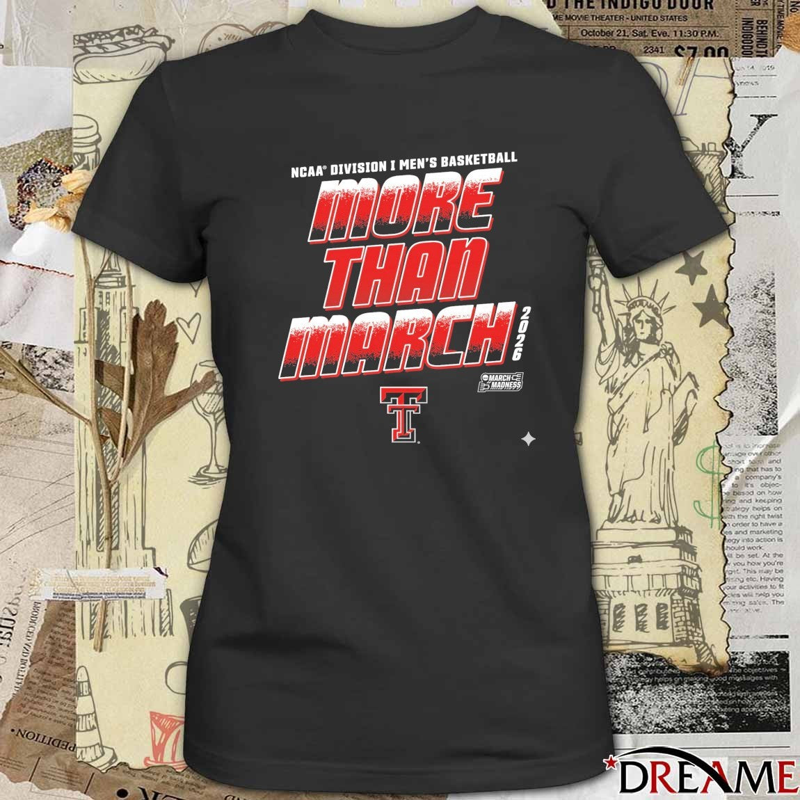 Texas Tech Red Raiders 2026 NCAA Division I Men’s Basketball More Than March t-shirt