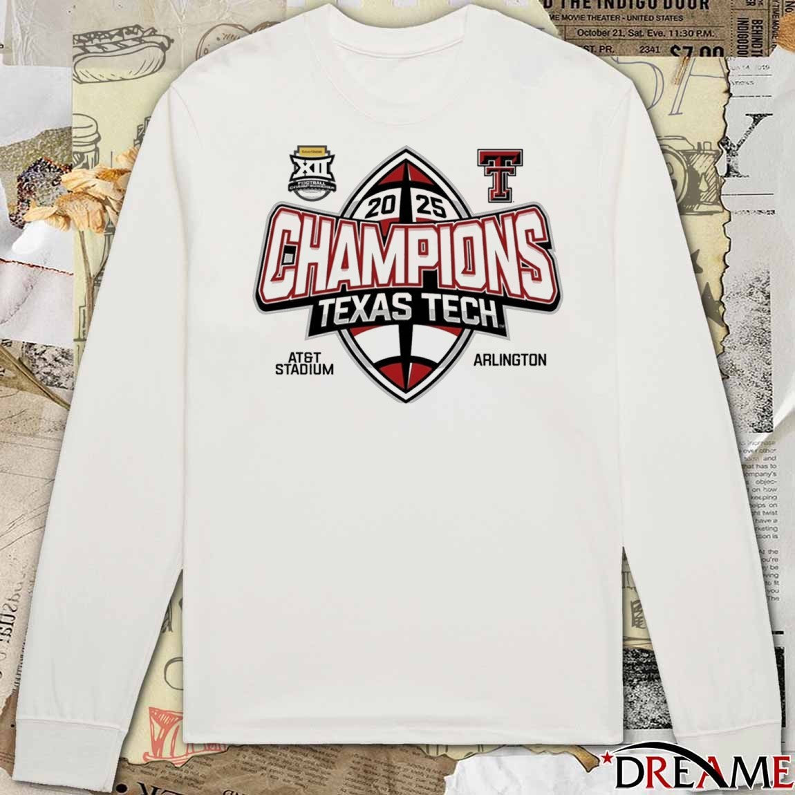Texas Tech Red Raiders Big 12 Champions AT&T Stadium Arlington t-shirt