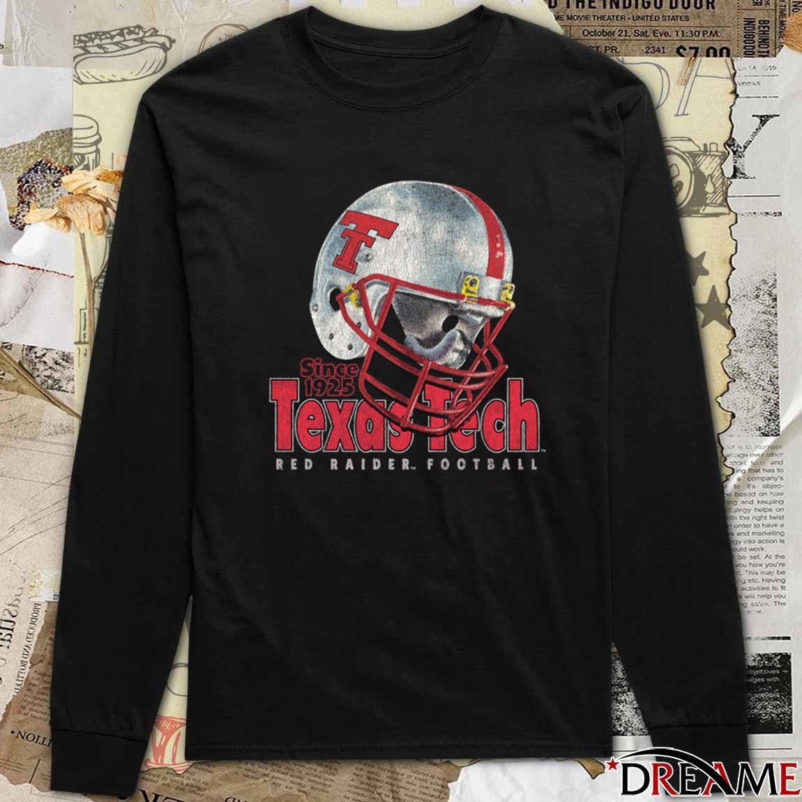 Texas Tech Red Raiders Football Dogpile Since 1925 Helmet t-shirt