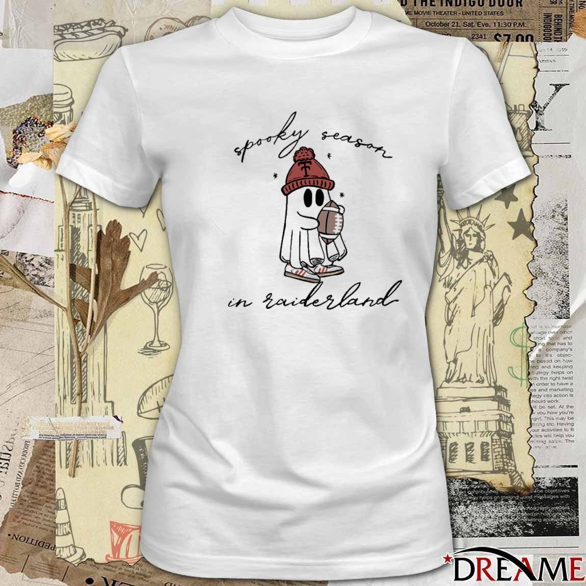 Texas Tech Red Raiders Football Spooky Season In Raiderland Halloween 2025 t-shirt