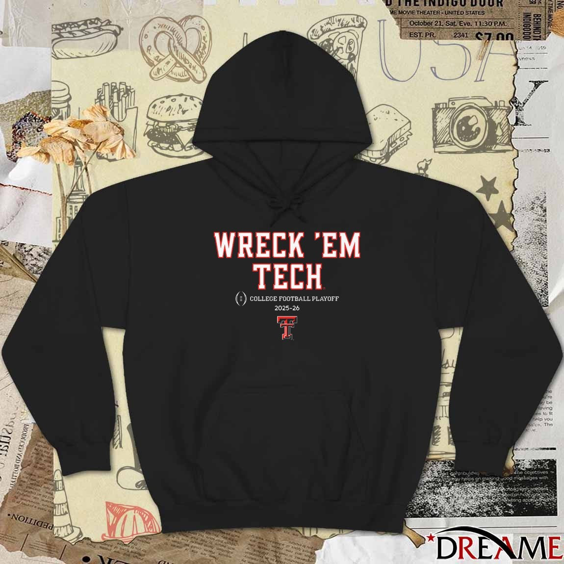 Texas Tech Red Raiders Football Wreck ‘Em Tech 2025-26 College Football Playoff Team Slogan t-shirt