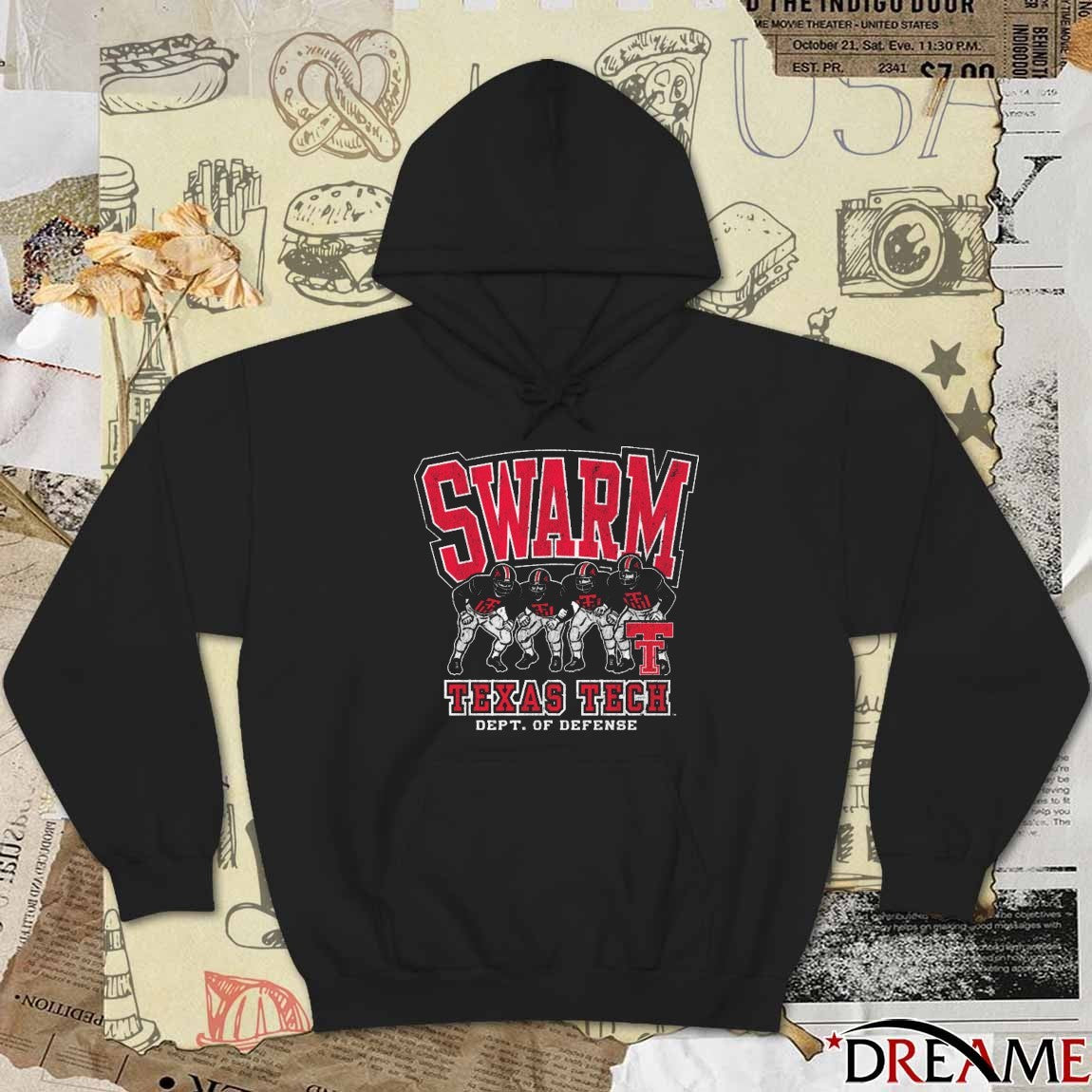Texas Tech Red Raiders In Your Face Swarm Dept Of Defense t-shirt