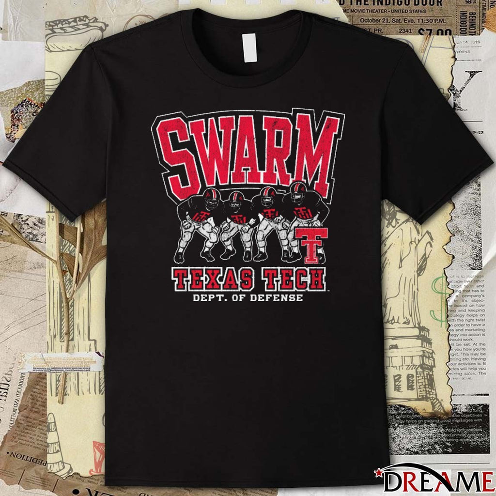 Texas Tech Red Raiders In Your Face Swarm Dept Of Defense t-shirt