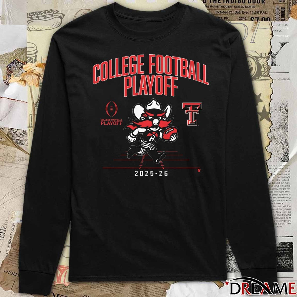 Texas Tech Red Raiders NCAA College Football Playoff 2025-26 Mascot t-shirt