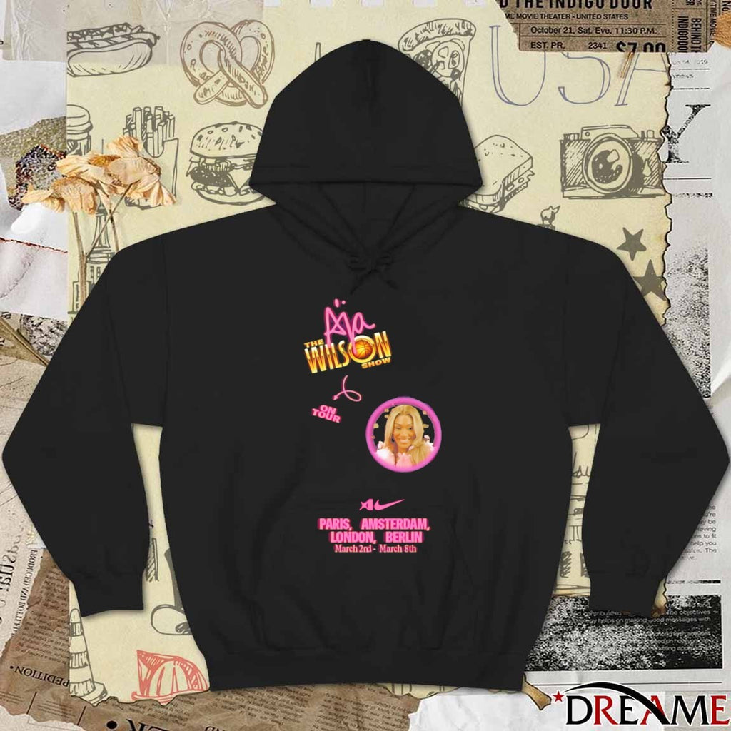 The Aja Wilson Show On Tour Paris Amsterdam London Berlin 2026 t-shirt