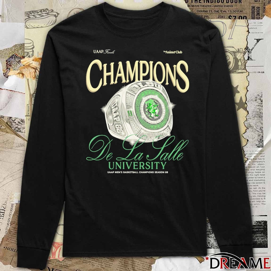 The Animo Club UAAP Finals Champions De La Salle University UAAP Men’s Basketball Champions Season 88 Ring t-shirt