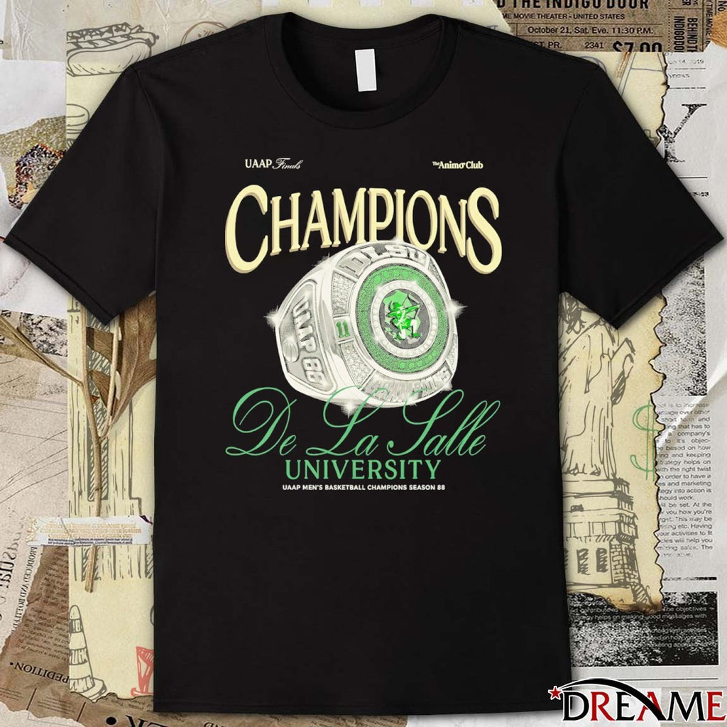 The Animo Club UAAP Finals Champions De La Salle University UAAP Men’s Basketball Champions Season 88 Ring t-shirt