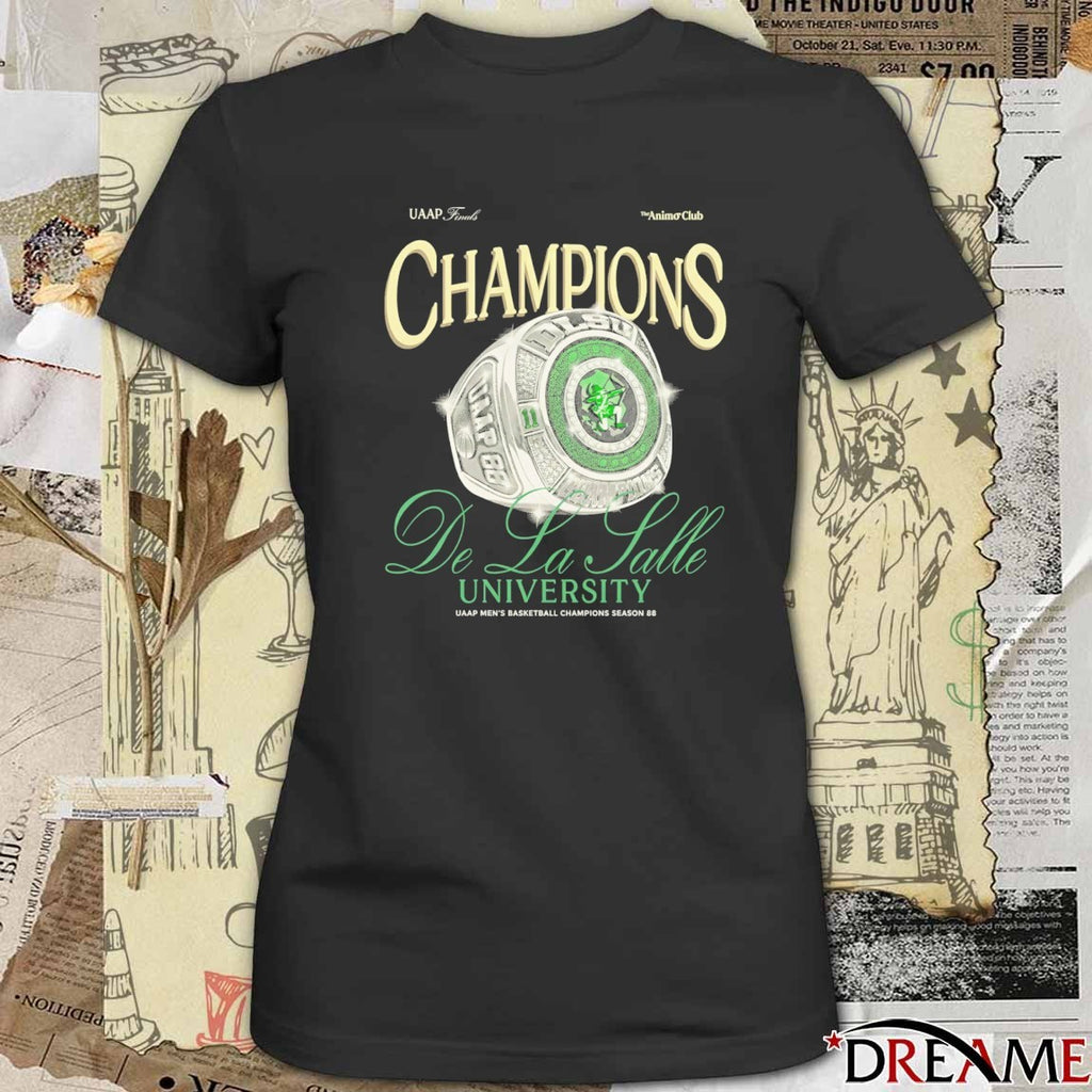 The Animo Club UAAP Finals Champions De La Salle University UAAP Men’s Basketball Champions Season 88 Ring t-shirt