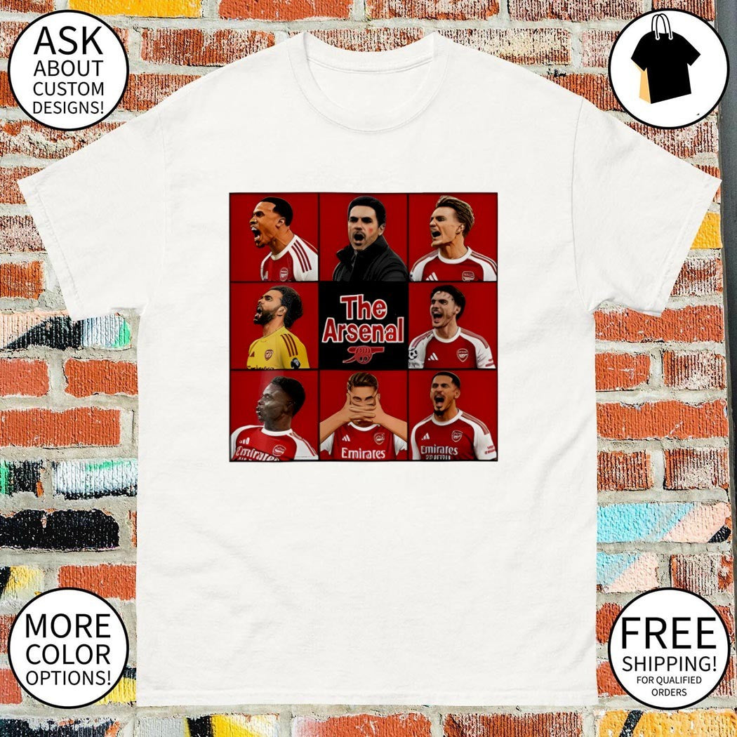 The Arsenal Football Gunners The Brady Bunch inspired shirt