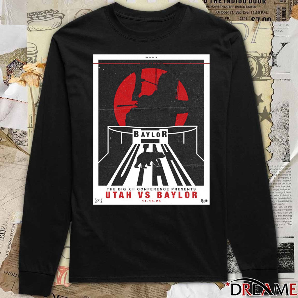 The Big XII Conference Presents Utah Utes Vs Baylor Bears November 15, 2025 Poster t-shirt