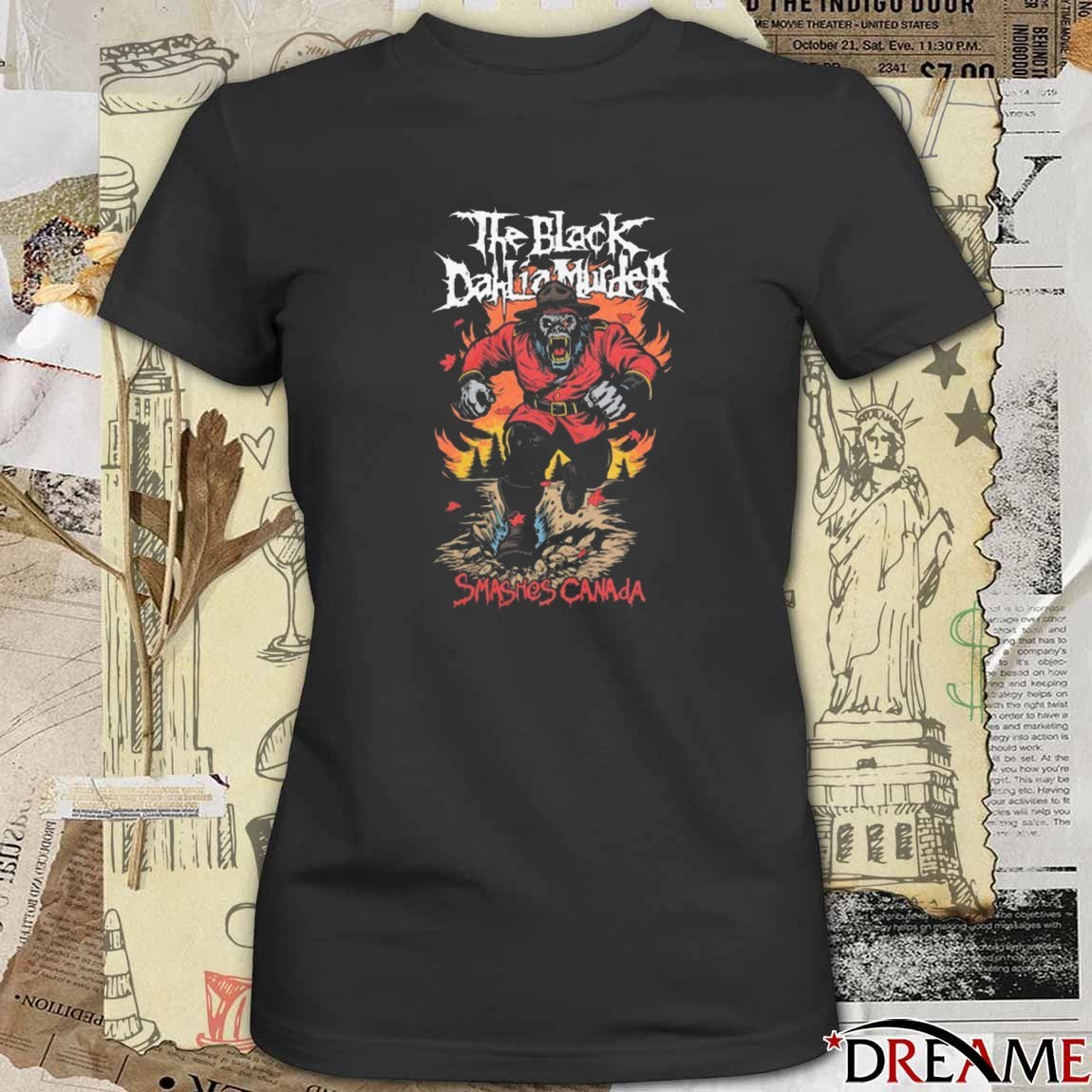 The Black Dahlia Murder Smashes Canada 2025 Painting t-shirt