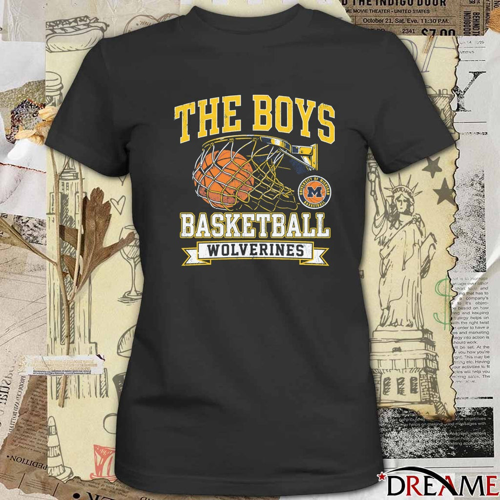 The Boys Basketball University Of Michigan Wolverines t-shirt