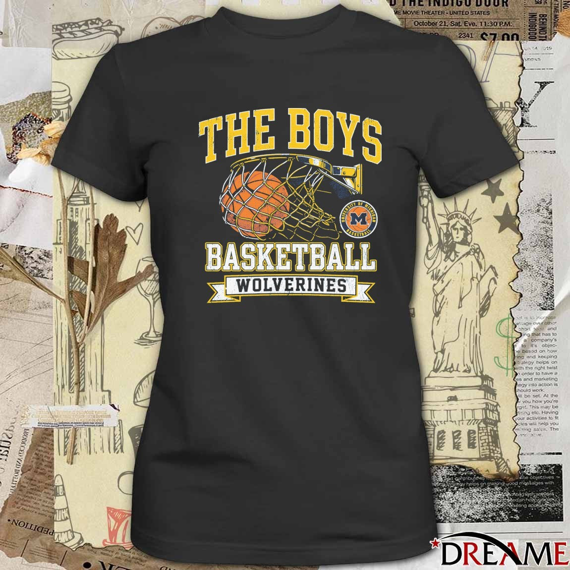 The Boys Basketball University Of Michigan Wolverines t-shirt
