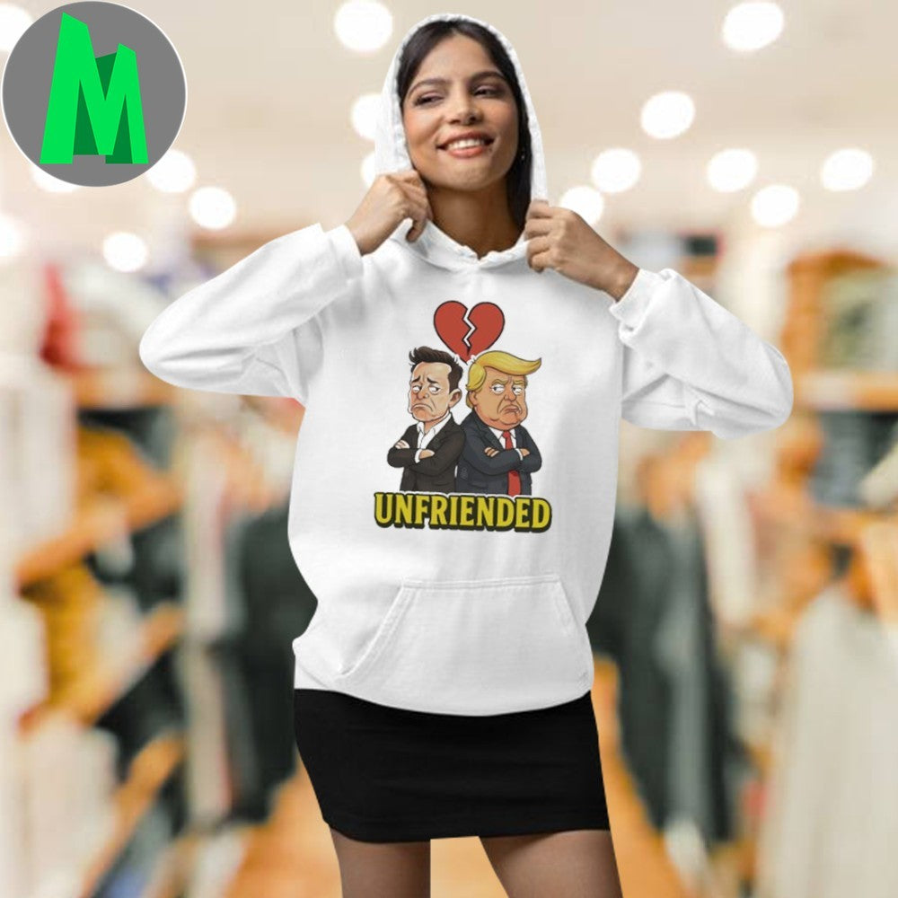 The Breakup Unfriended Elon Musk Donald Trump Funny Political Meme T-Shirt