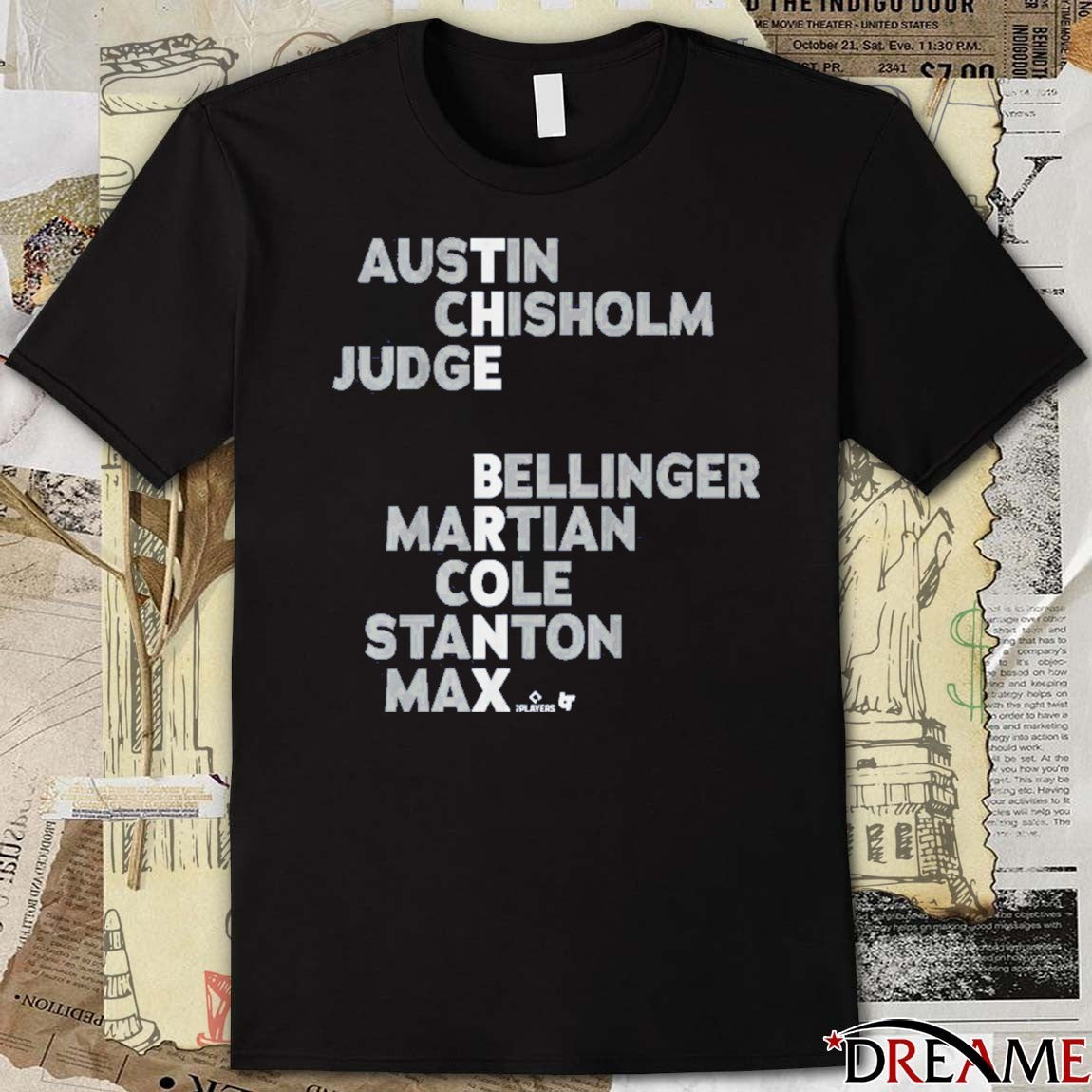 The Bronx Names 2026 Austin Chisholm Judge Bellinger Martian Cole Stanton Max t-shirt