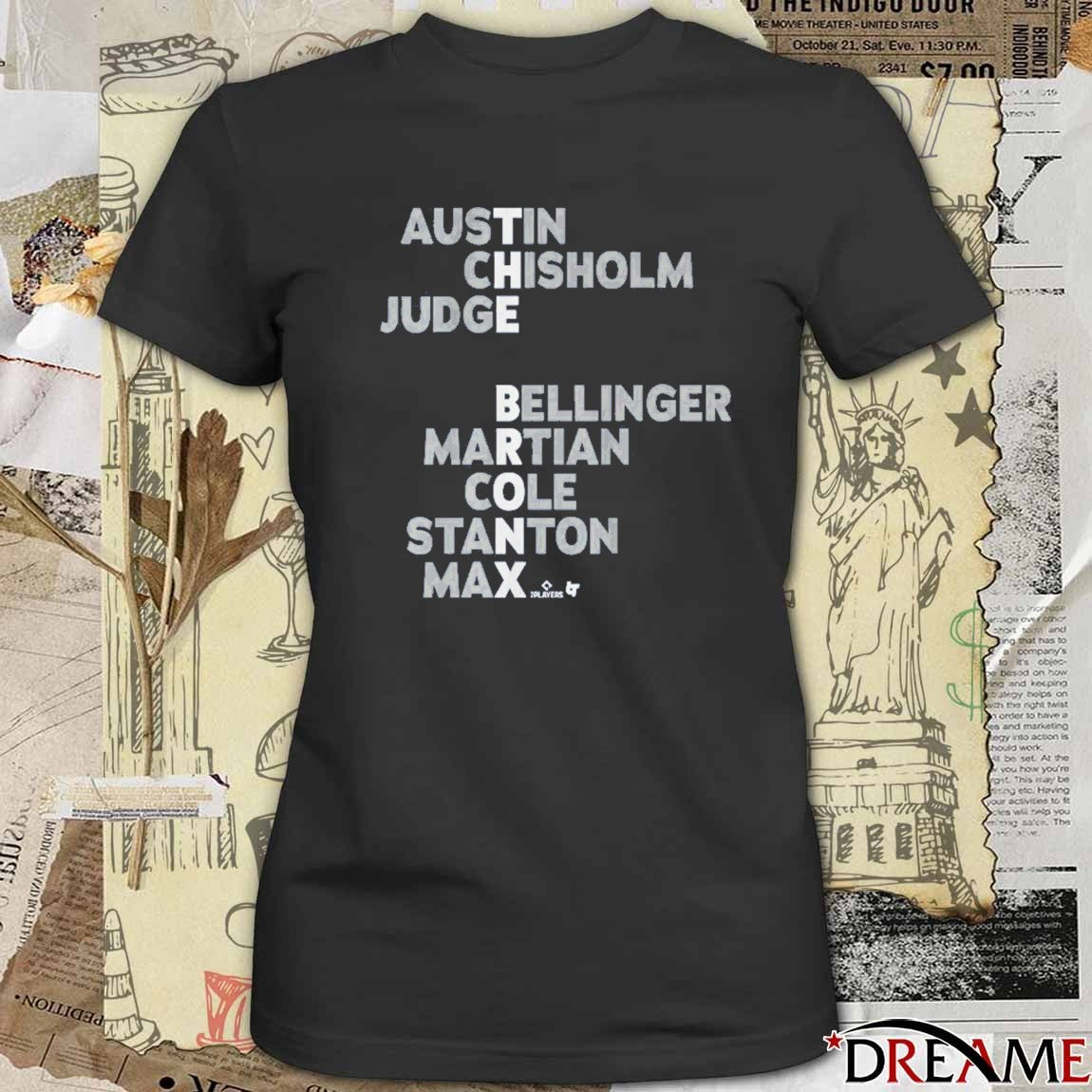 The Bronx Names 2026 Austin Chisholm Judge Bellinger Martian Cole Stanton Max t-shirt