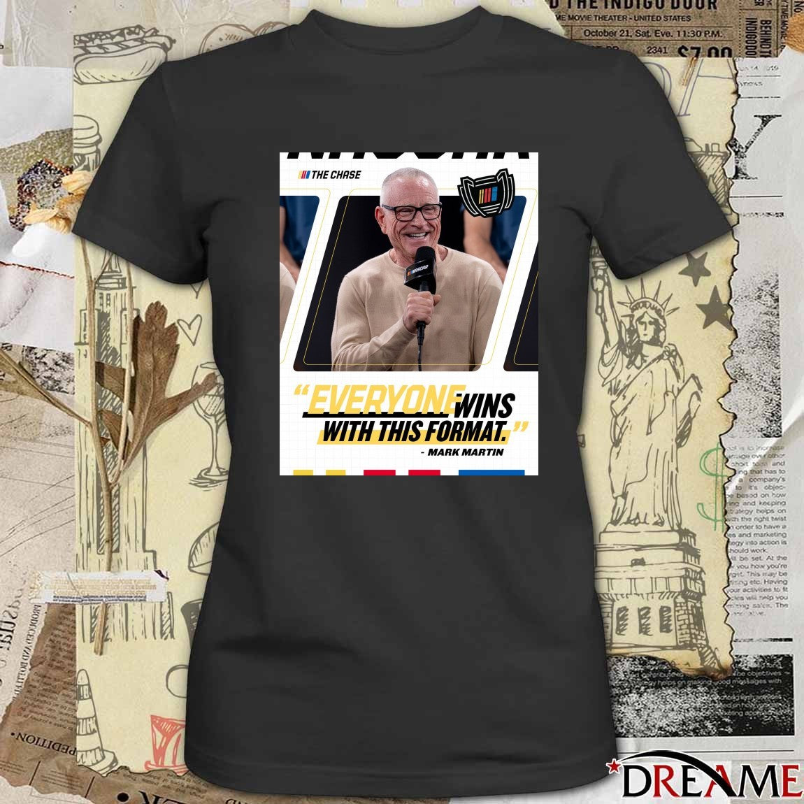 The Chase Everyone Wins With This Format Mark Martin Poster t-shirt