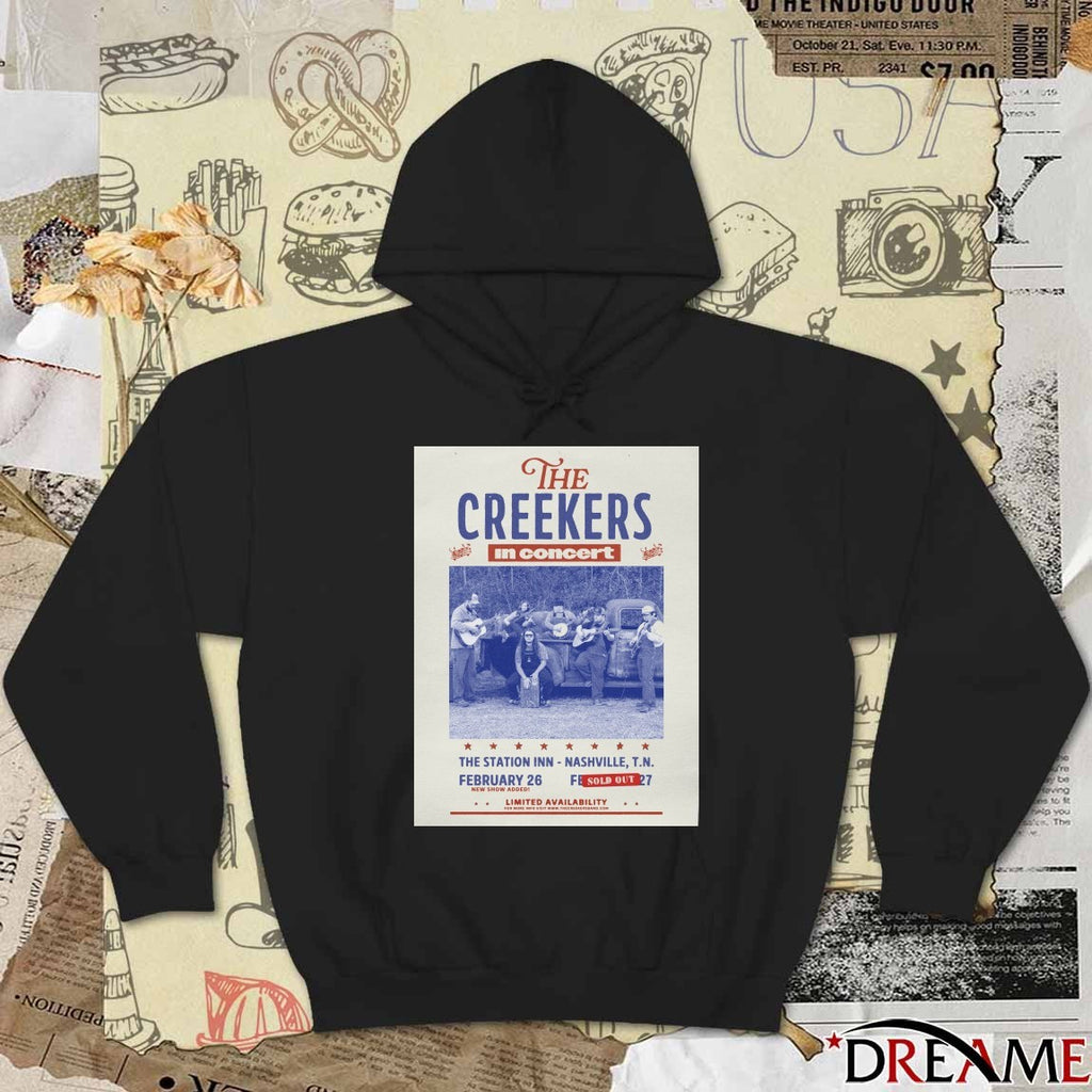 The Creekers In Concert The Station Inn Nashville TN February 26 2026 Poster t-shirt