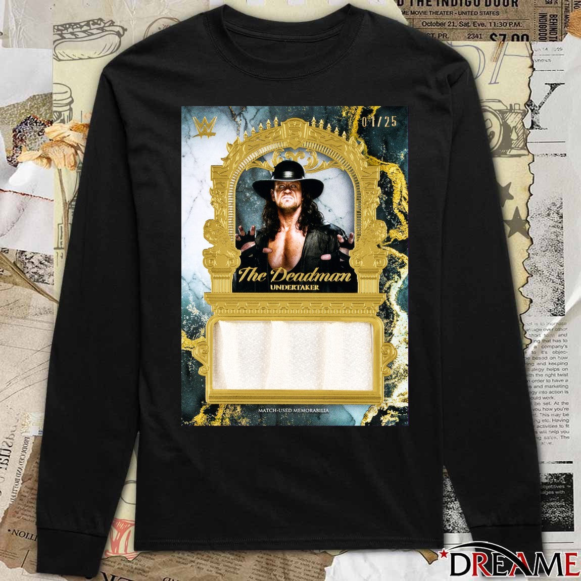 The Deadman Undertaker Match-Used Memorabilia t-shirt